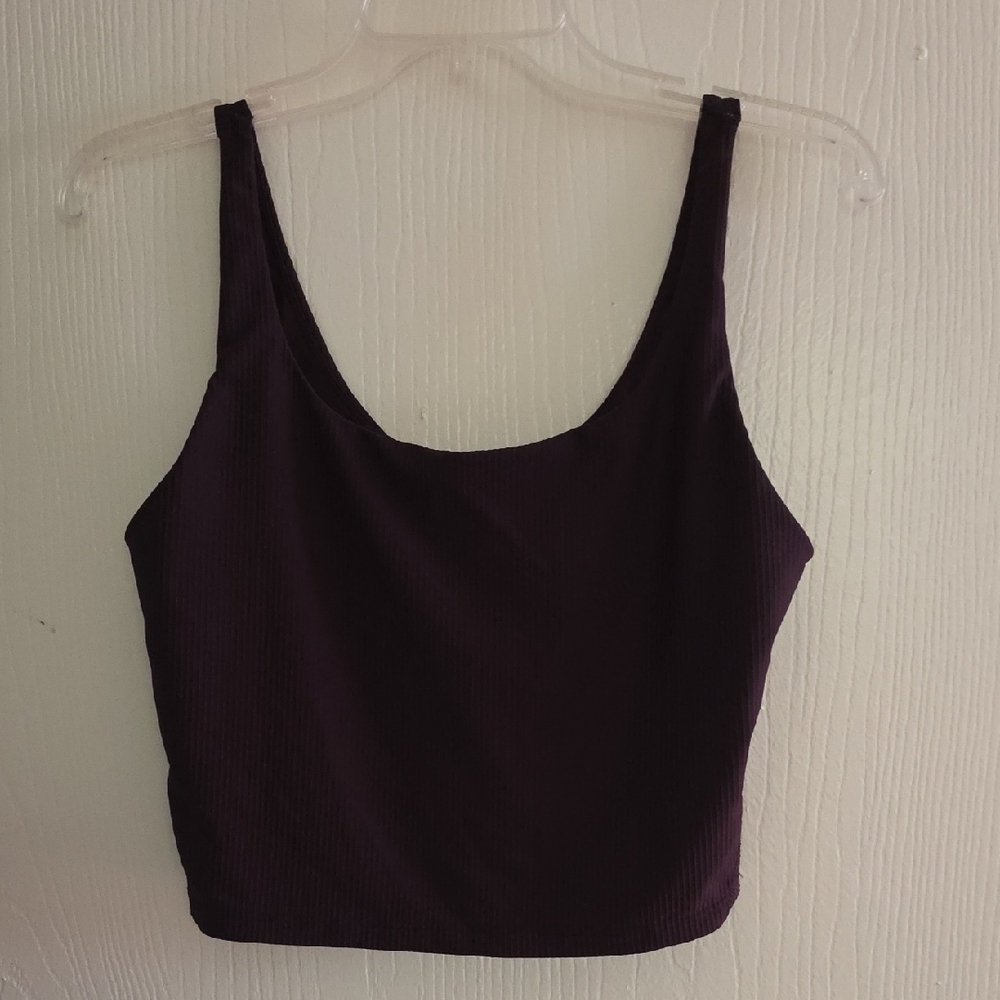 Old Navy Dark Purple Crop Top